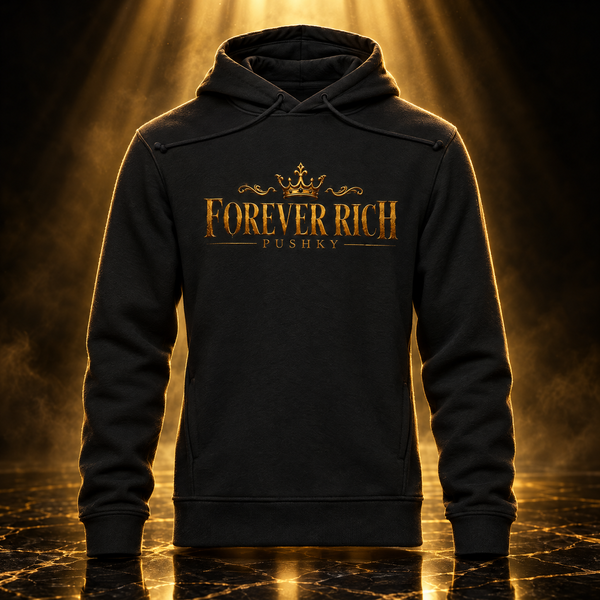 PUSHKY FOREVER RICH Hoodie Gold - Produktfoto