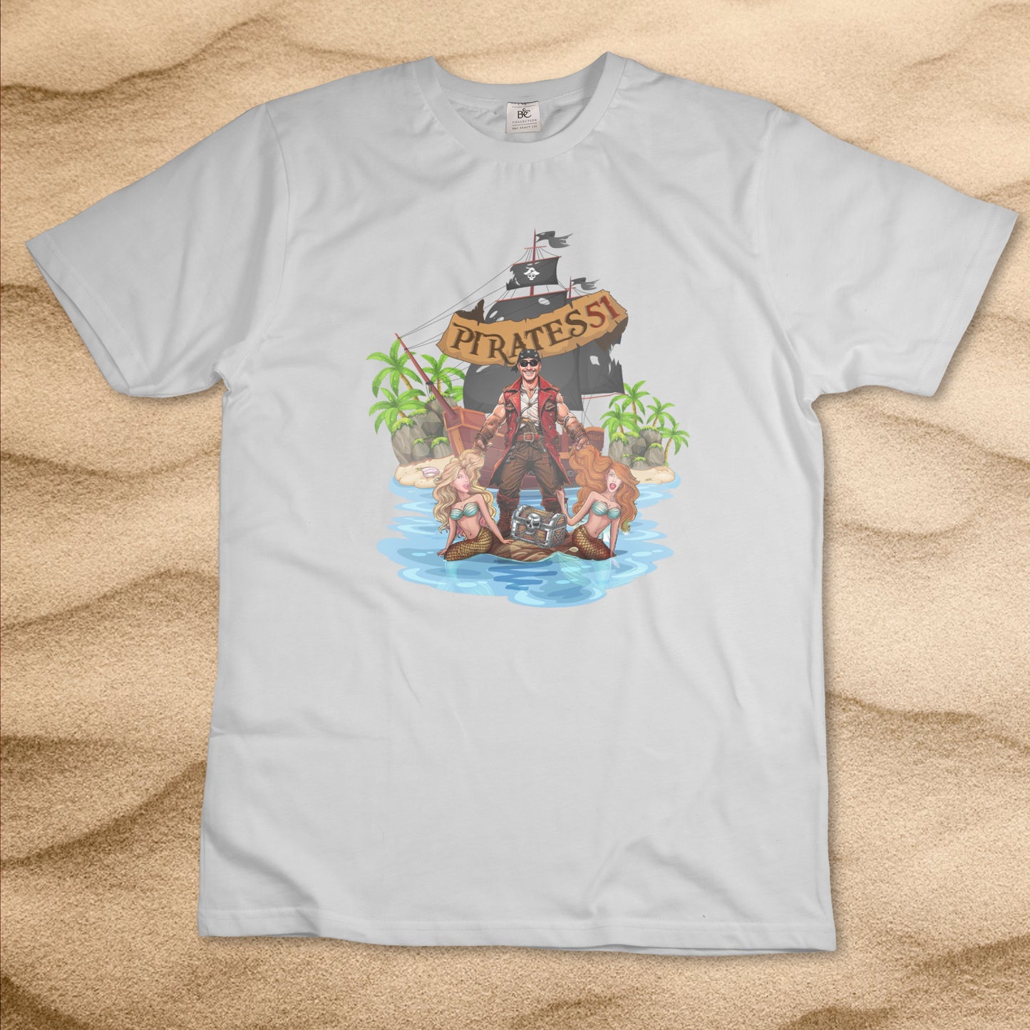 Limited Pirateninsel T-Shirt (Weiß)