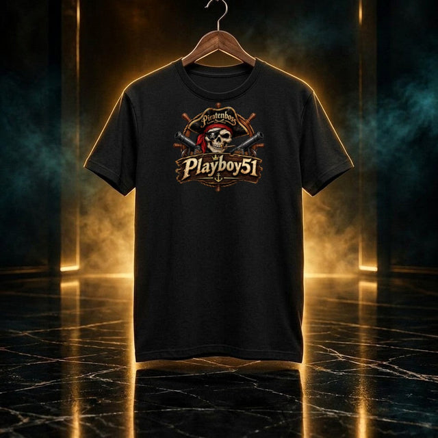 PIRATENBOSS — T-Shirt Schwarz