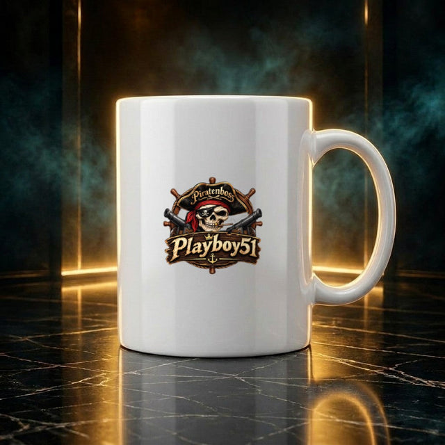 PIRATENBOSS — Tasse Weiß