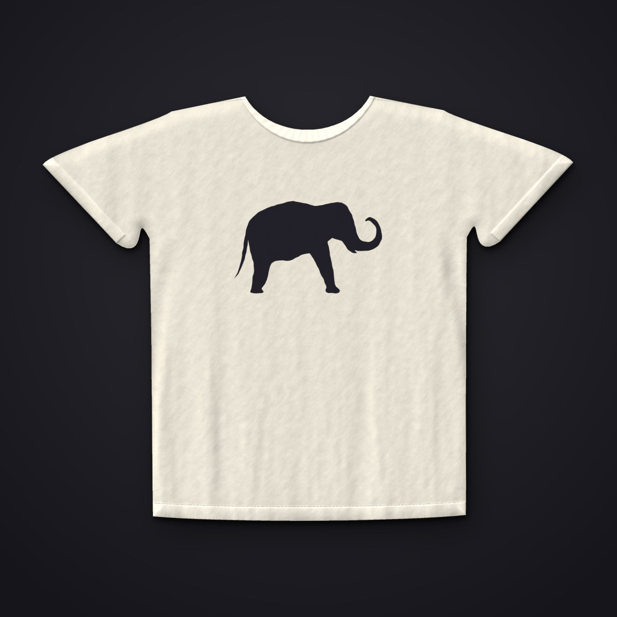 DAS ZEICHEN — T-Shirt in Knochenweiß der Kollektion Zivilisation 0, Vorderansicht