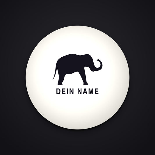 DER AUFKLEBER — rundes Vinyl mit dem Zeichen von Zivilisation 0 und Platz für den eigenen Namen