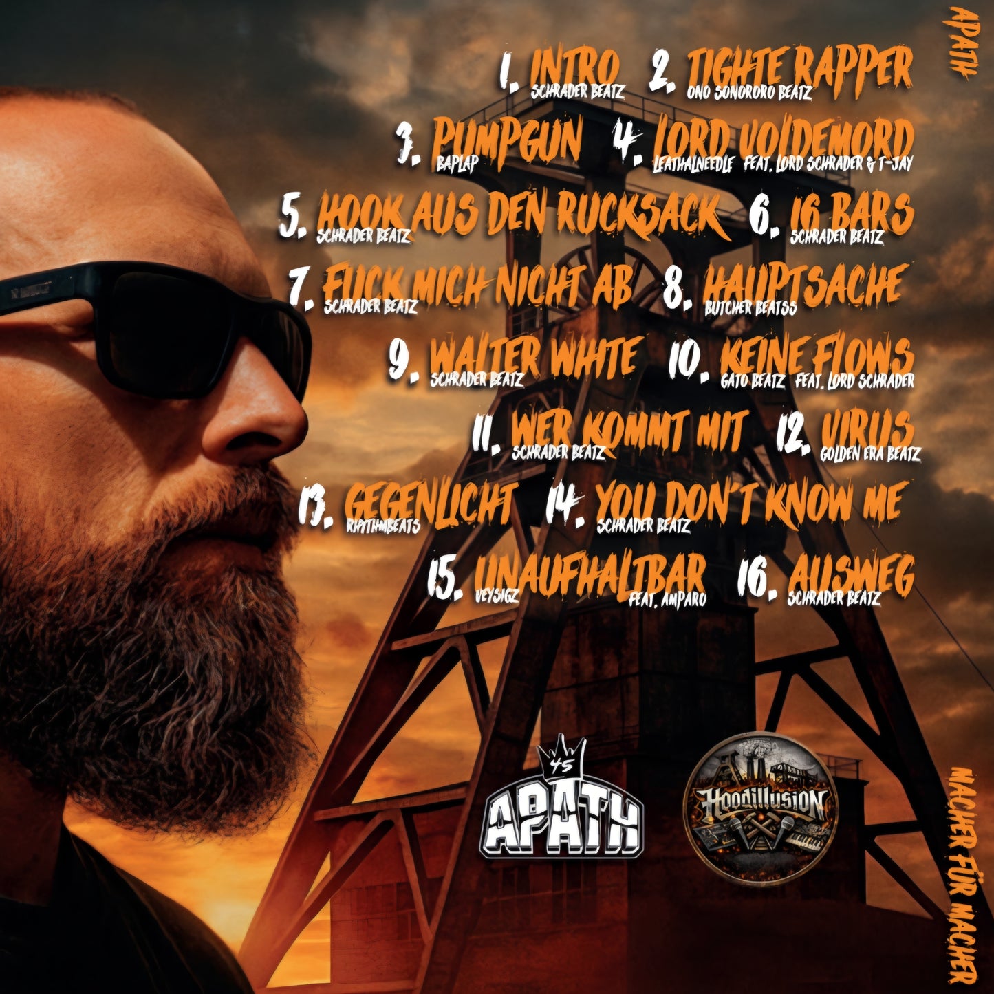 Macher für Macher – Album CD von Apath45 (16 Tracks)