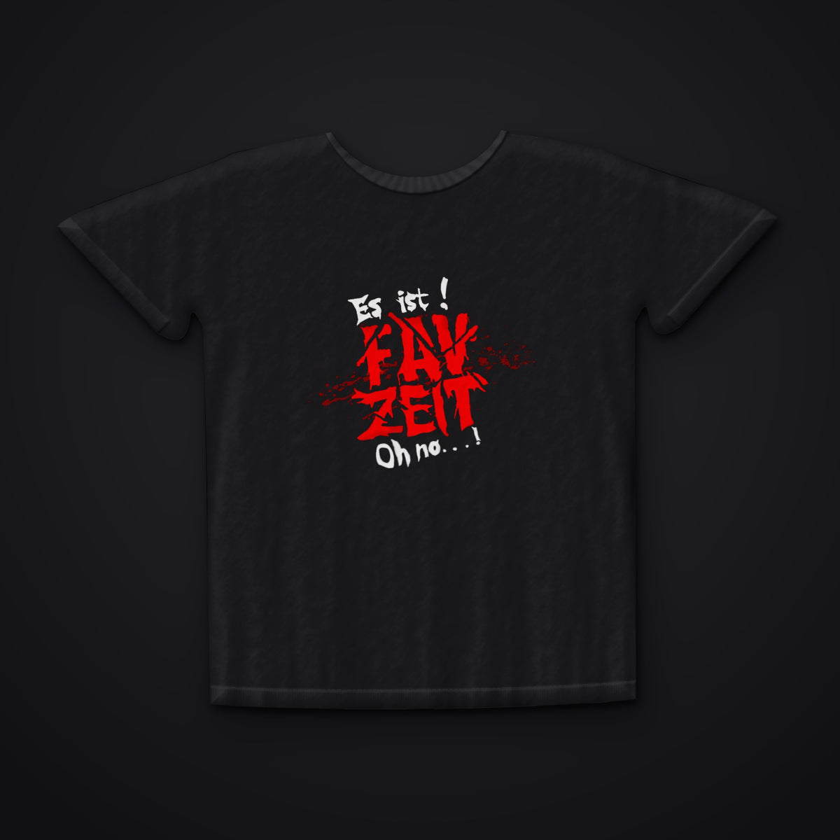 ES IST FAV ZEIT — Motiv auf schwarzem T-Shirt, Favorite