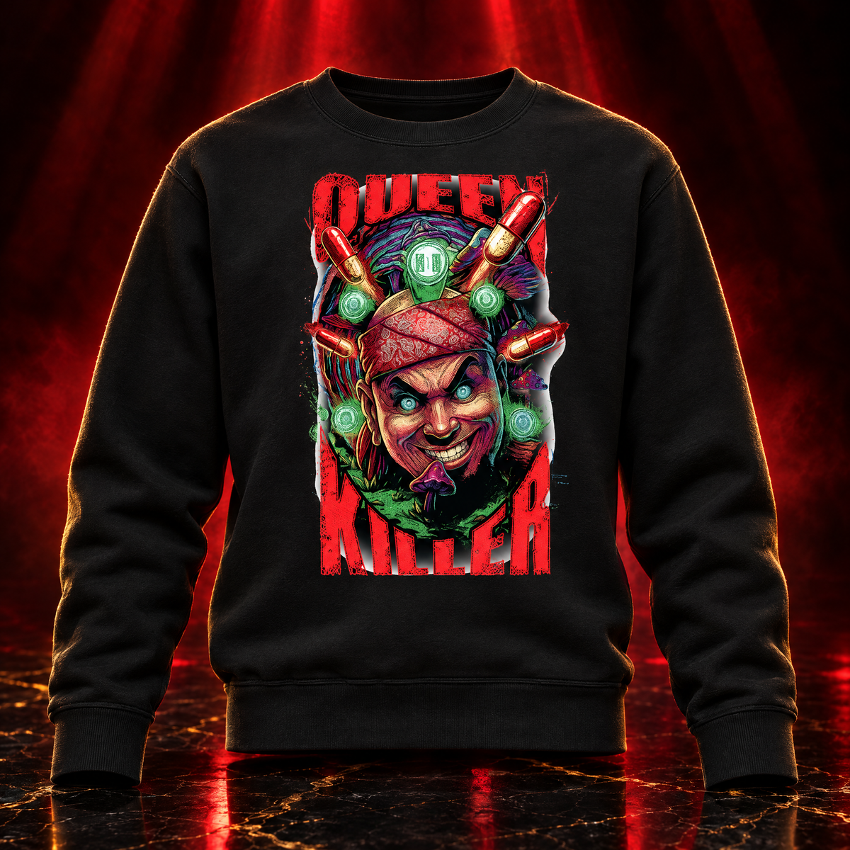 QUEENKILLER - Sweatshirt (Vollmotiv) - Produktfoto