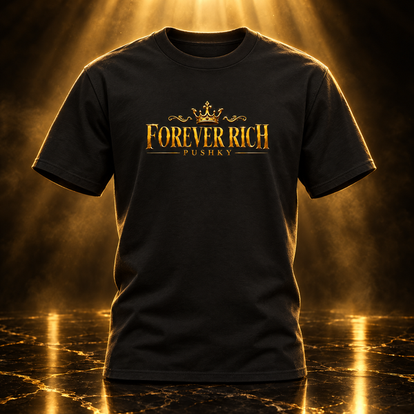 PUSHKY FOREVER RICH T-Shirt Gold - Produktfoto