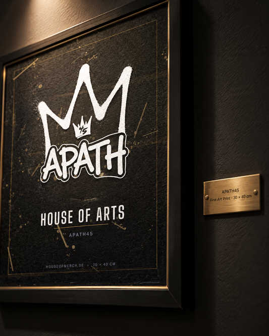 Kunstdruck APATH45 – Detail mit Messingschild