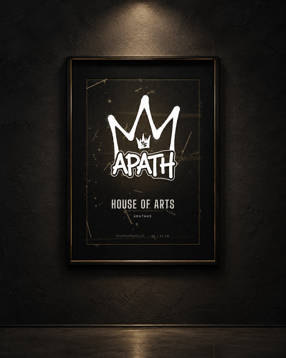 Kunstdruck APATH45 – gerahmt an der Galerie-Wand