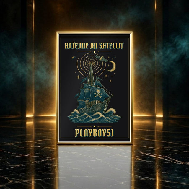ANTENNE AN SATELLIT — Poster A3